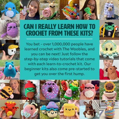 Walter the Bear Pink Crochet Kit